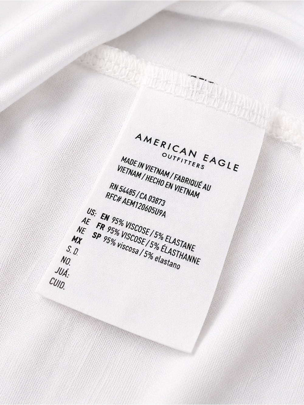 American Eagle Outfitters White Cold-Shoulder V-Neck Top, Medium - Picture 4 of 4